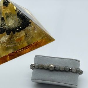 Labradorite Stretch Beaded Bracelet